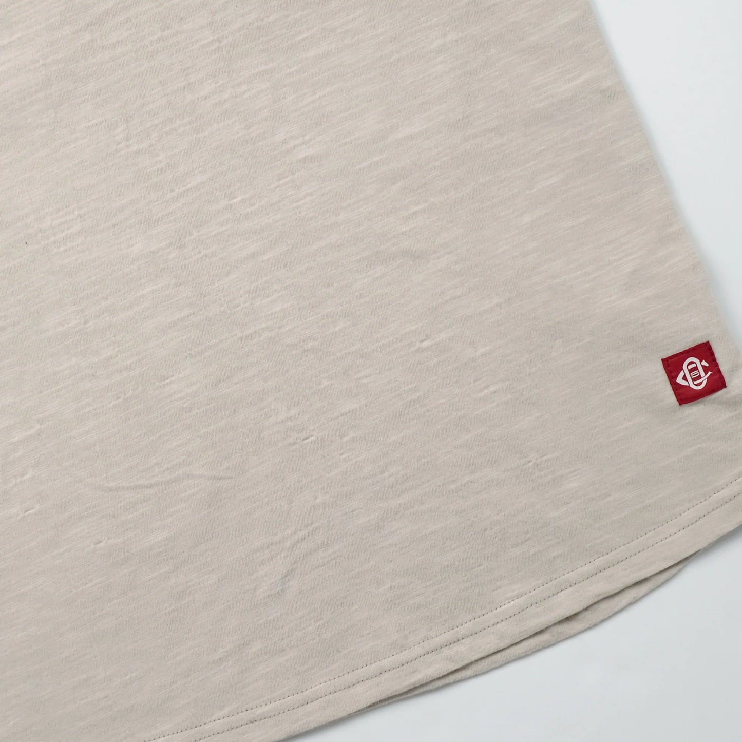 Outclass | T-shirt en cotton slub à col henley - Birch