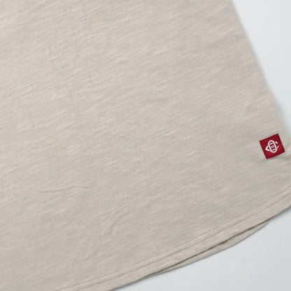 Outclass | T-shirt en cotton slub à col henley - Birch