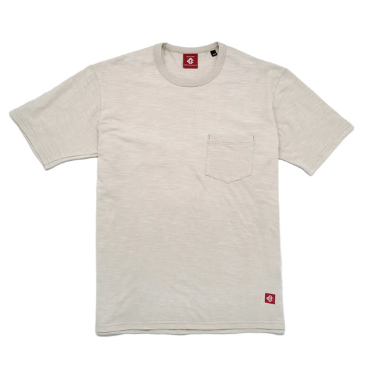 Outclass | T-shirt en cotton slub avec poche - Birch
