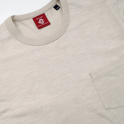 Outclass | T-shirt en cotton slub avec poche - Birch