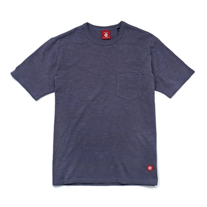 Outclass | T-shirt en cotton slub avec poche - Violet