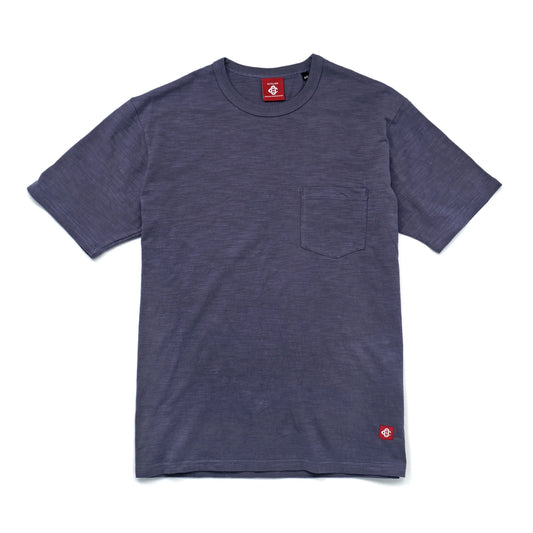 Outclass | T-shirt en cotton slub avec poche - Violet