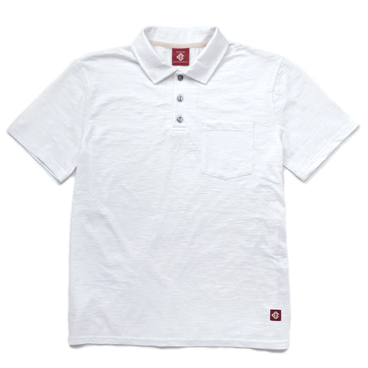 Outclass | Polo en cotton slub - White