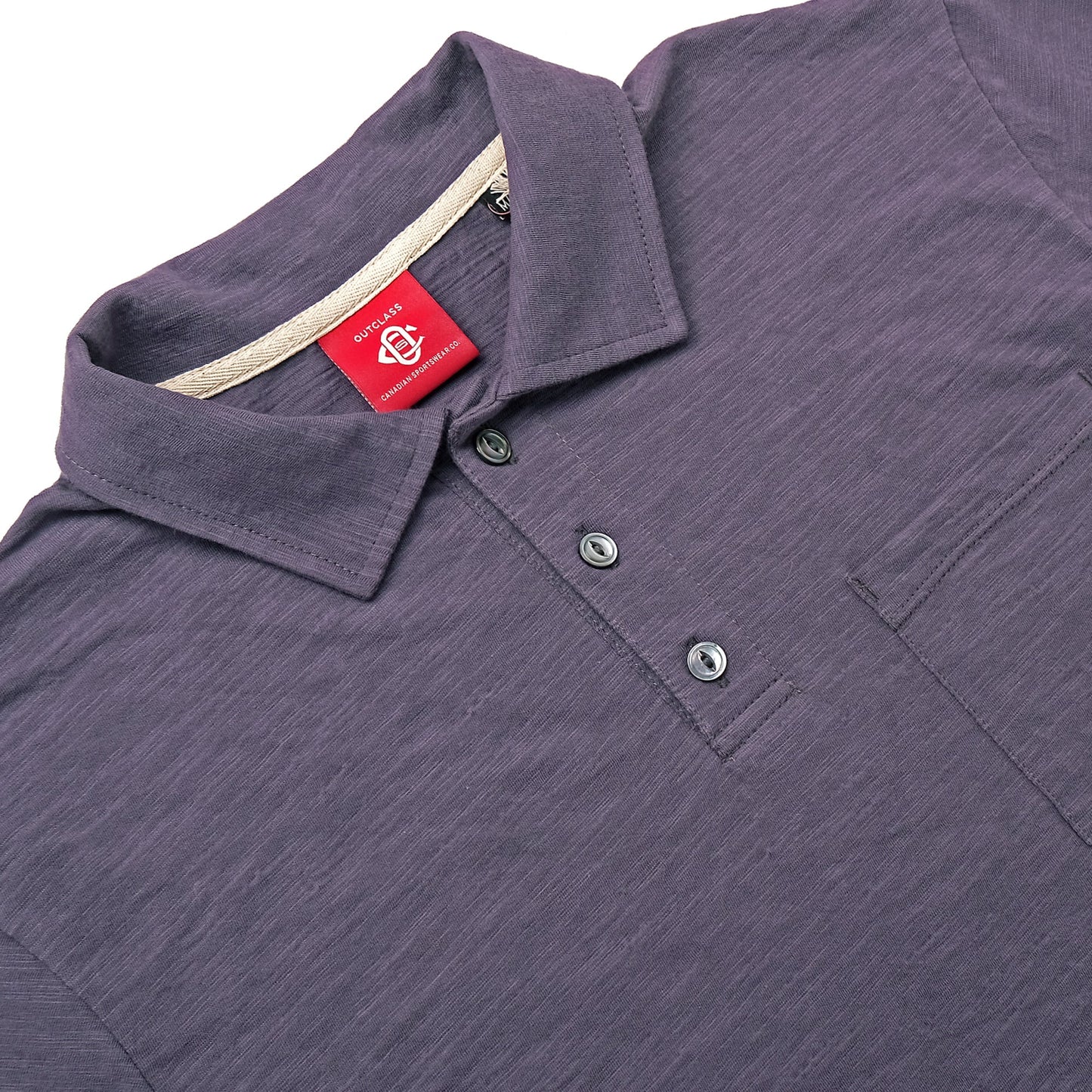 Outclass | Polo en cotton slub - Violet