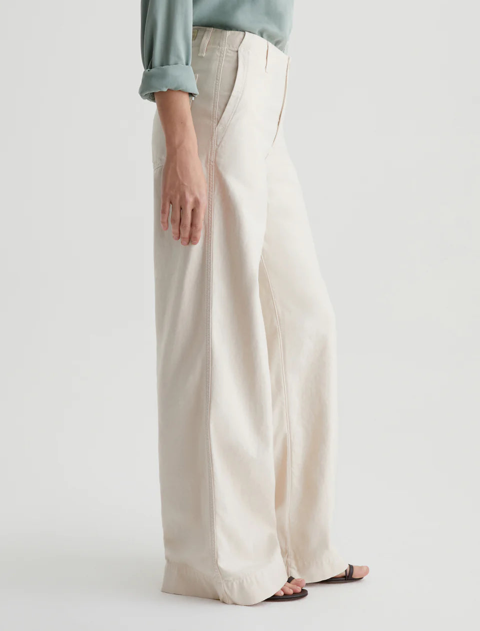 AG | Pantalon jambes larges "LAURENT" - Beige
