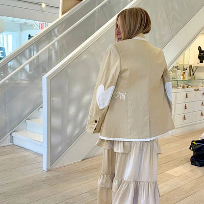 KERRI ROSENTHAL | Blazer "WORKDAY LE SUNSHINE" - Sable/Blanc