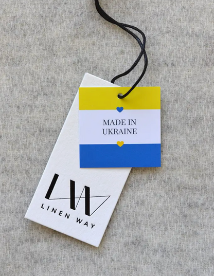 Linen Way | Couverture "Wakefield" cachemire et laine- Gris & Blanc