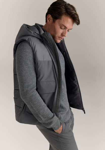 WAHTS |  Veste sans manches Burrows avec capuche amovible - Gris