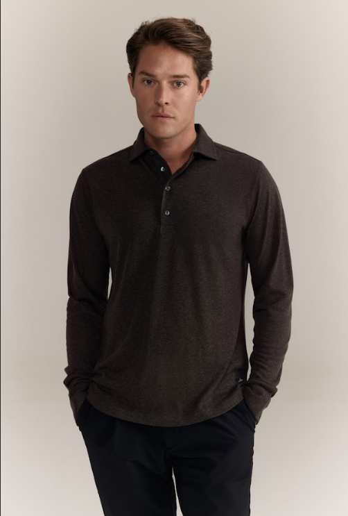WAHTS |  Le polo en maille ''Edwards'' - Marron
