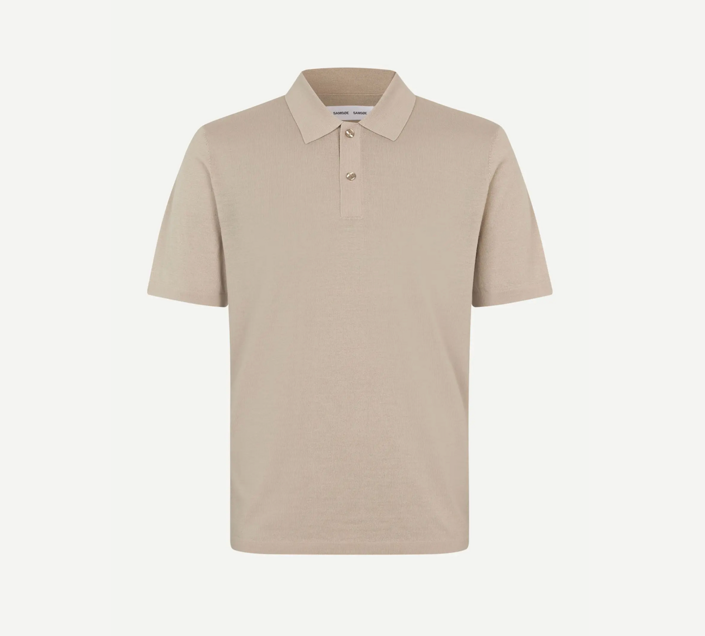 SAMSØE SAMSØE | Polo en maille "Sarowan" - Beige