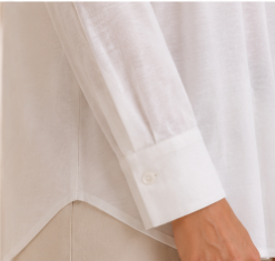 Circolo | Chemise 'Camicia Jersey'| Blanc