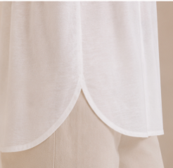 Circolo | Chemise 'Camicia Jersey'| Blanc