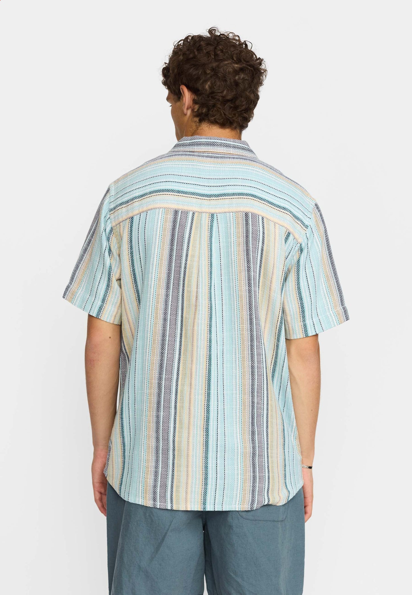 Revolution | Chemise cubaine à manches courtes | 3161- Bleu multi