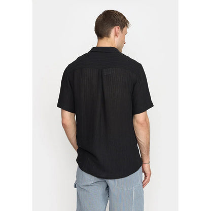 Revolution | Chemise cubaine à manches courtes - Noir