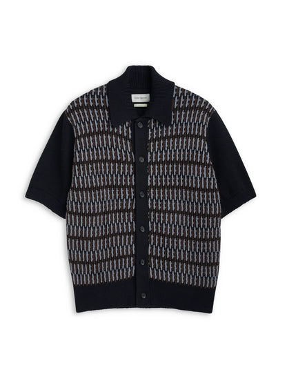Oliver Spencer | Chemise à manches courtes "Ayrton Multi" - Noir