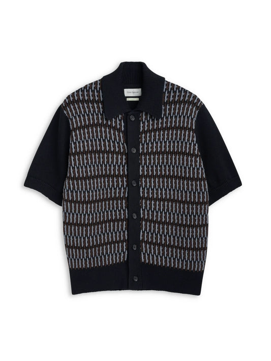Oliver Spencer | Chemise à manches courtes "Ayrton Multi" - Noir