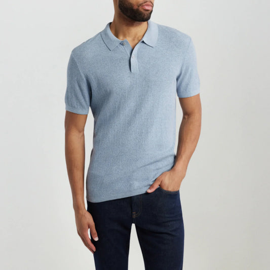 Robert Barakett | Polo en maille ''Neo'' - Bleu clair