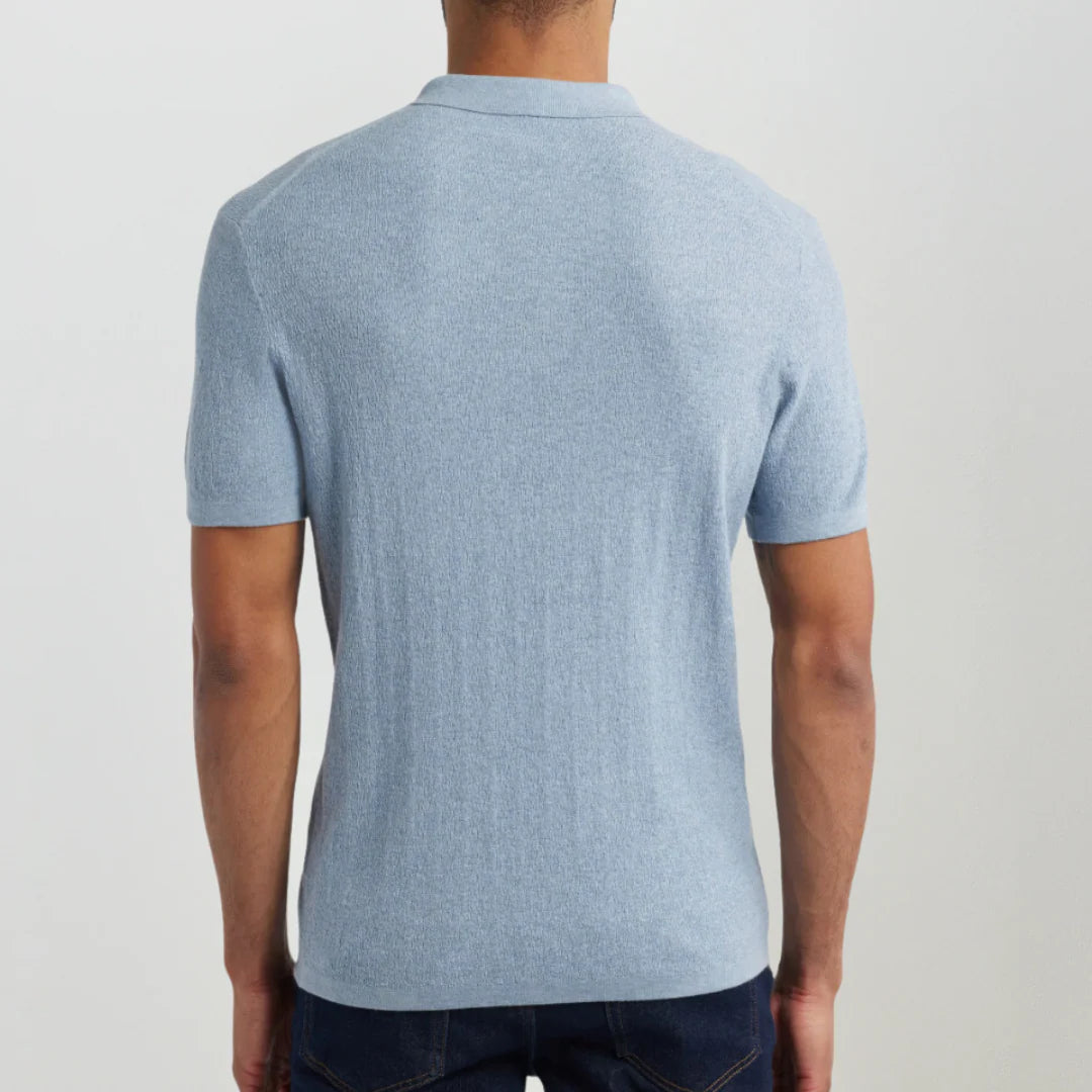 Robert Barakett | Polo en maille ''Neo'' - Bleu clair