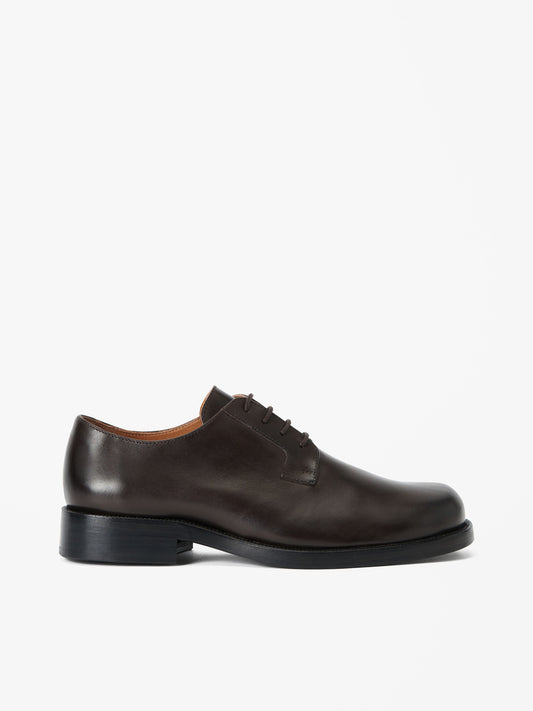 Tiger of Sweden | Chaussures derby « Opuson » en cuir de veau verni - Marron