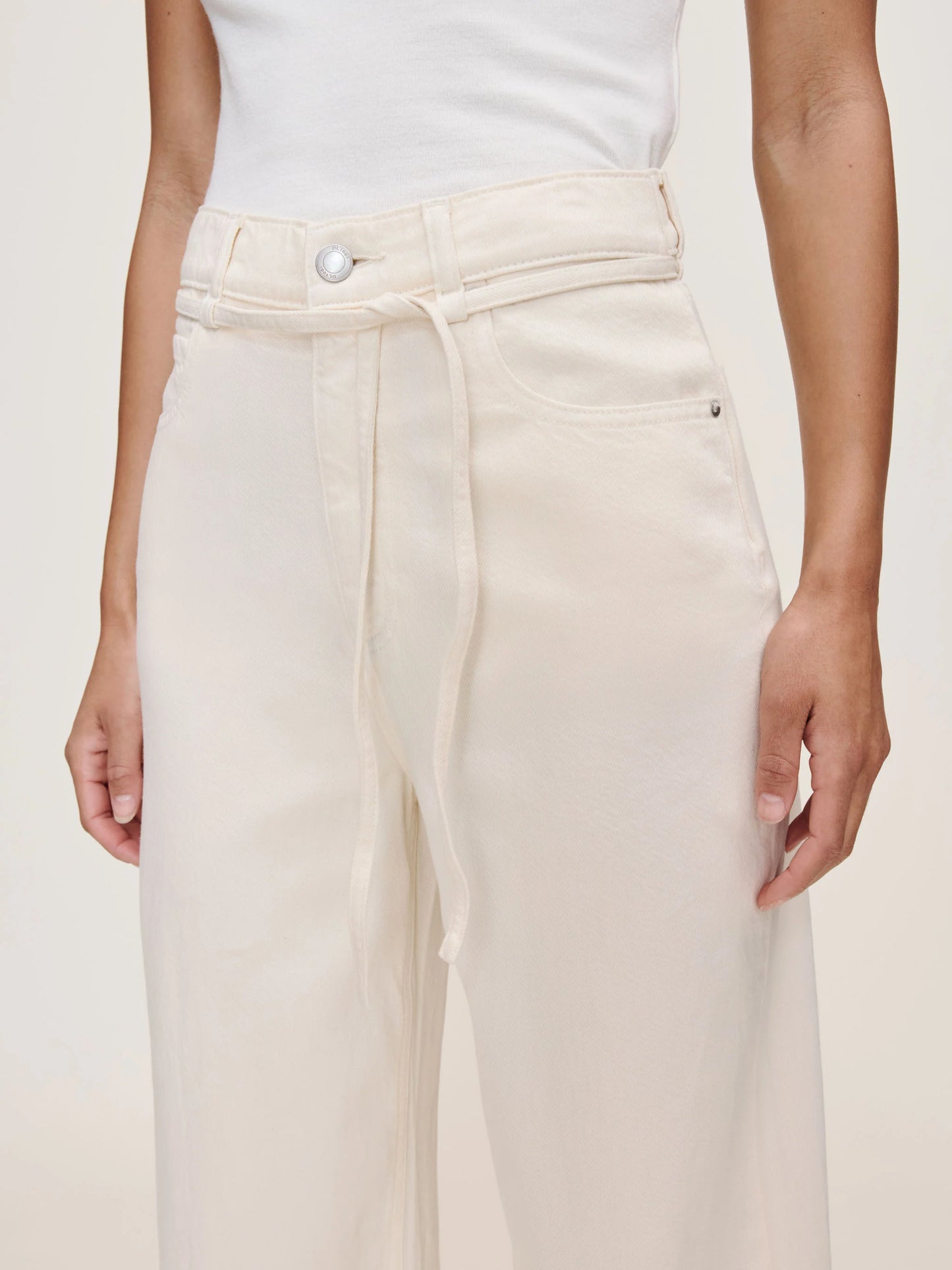DL1961 |  Le jean ''Casie Relaxed Wide Leg'' 31" - Crema