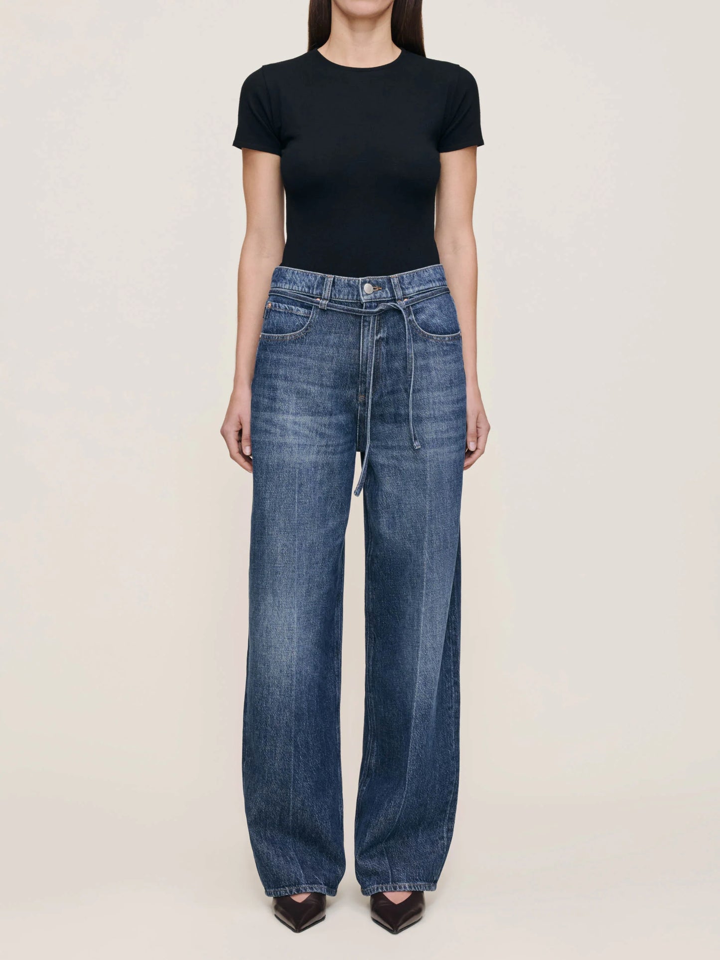 DL1961 |  Le jean ''Casie Relaxed Wide Leg'' 31" - Bleu espace