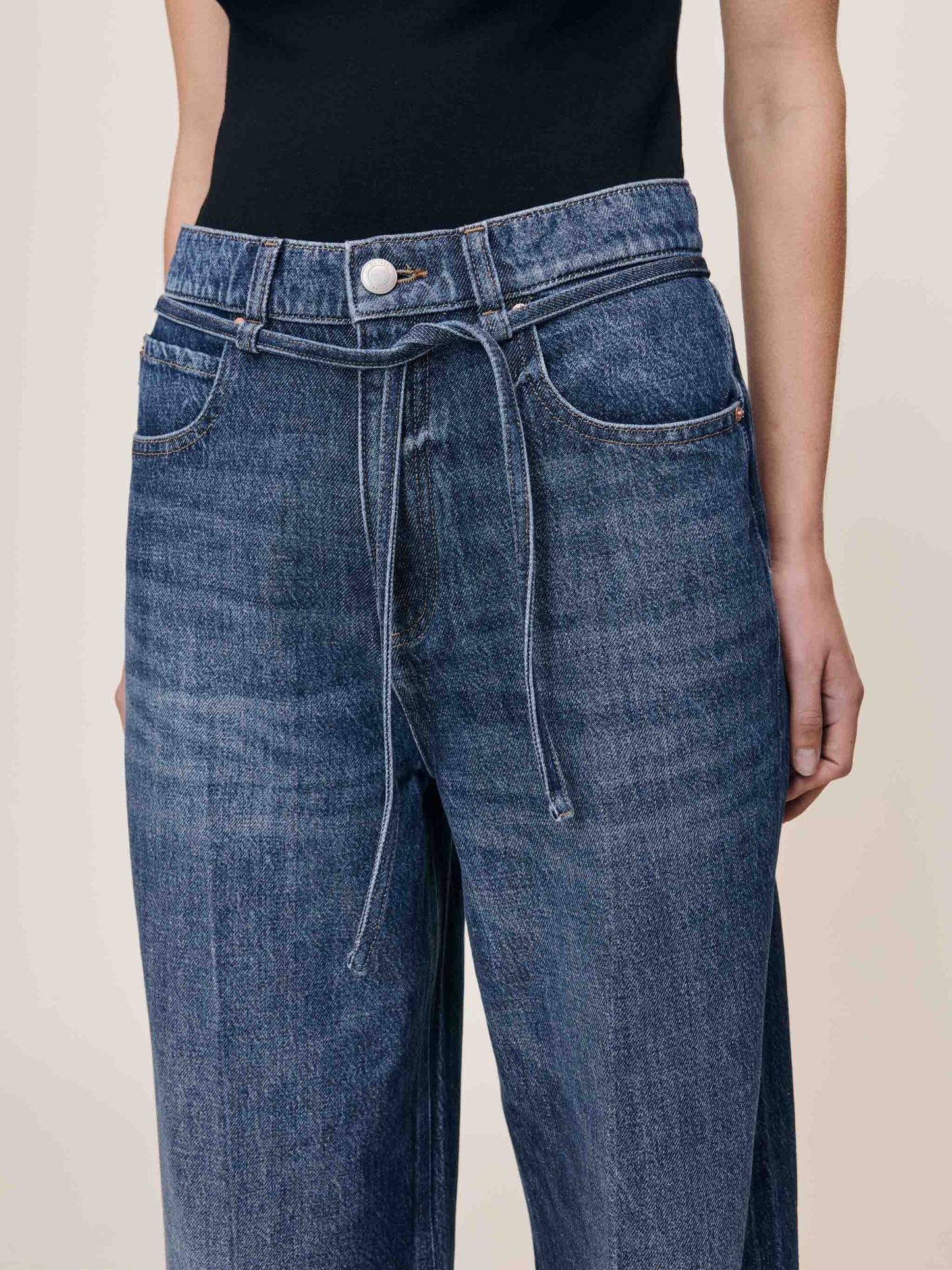 DL1961 |  Le jean ''Casie Relaxed Wide Leg'' 31" - Bleu espace
