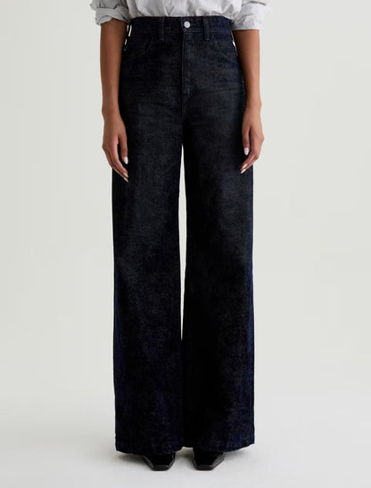 AG Jeans | Le jean ''Deven'' à taille haute et jambes ultra larges - Bleu Glam Game