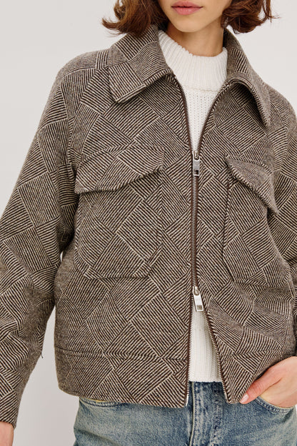 Rails | Veste Truckee Basketweave - marron clair