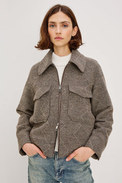 Rails | Veste Truckee Basketweave - marron clair