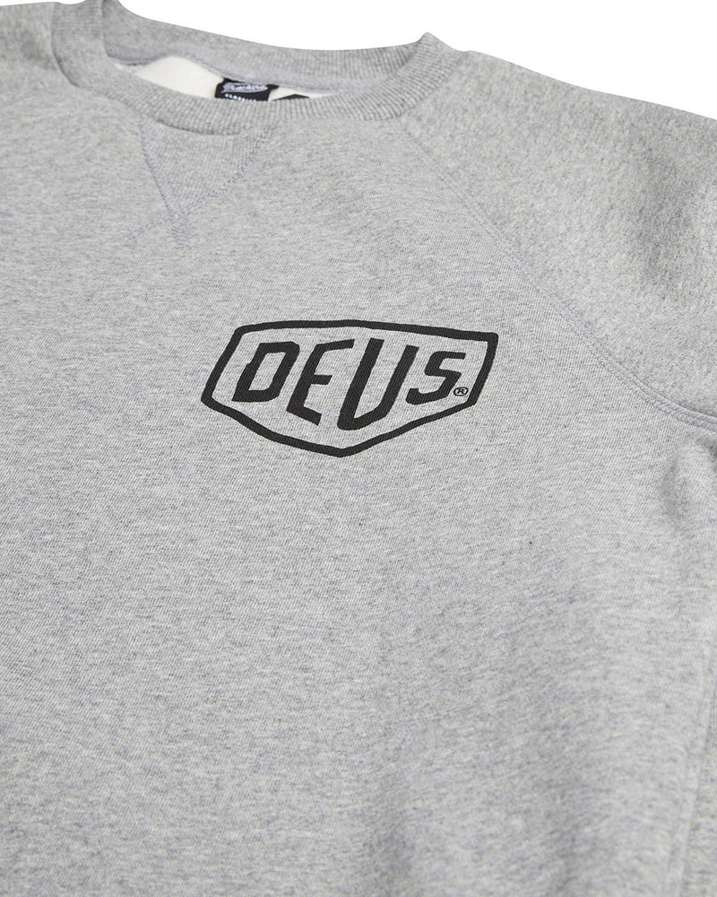 Deus Ex Machina | Sweat-shirt col rond  "Venice Address" - Gris chiné