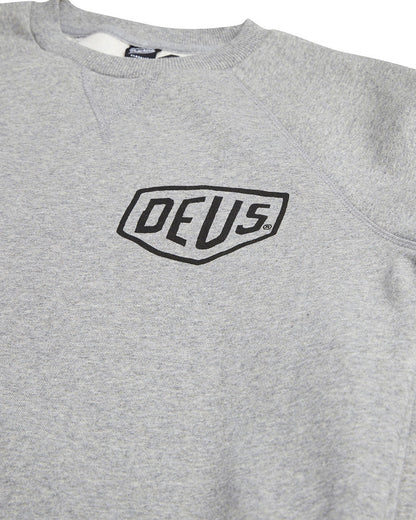 Deus Ex Machina | Sweat-shirt col rond  "Venice Address" - Gris chiné
