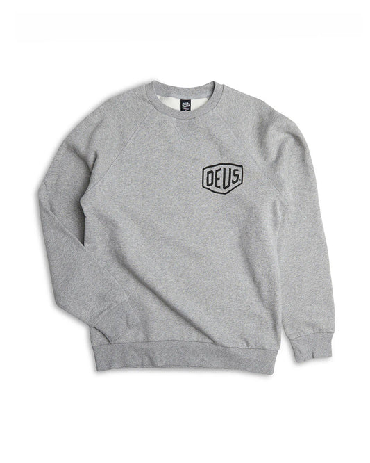 Deus Ex Machina | Pull col rond "Venice Address" - Gris chiné