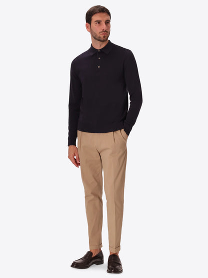 Distretto 12 | Polo en mélange de coton technique | Bleu