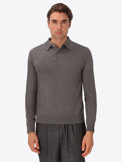 Distretto 12 | Polo en mélange de coton technique | Gris