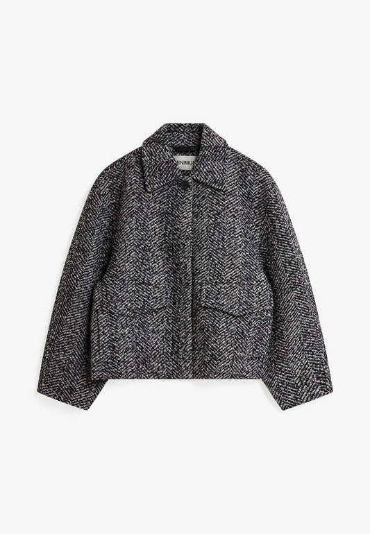 MINIMUM | Veste courte en laine 'Tyril' | Noir