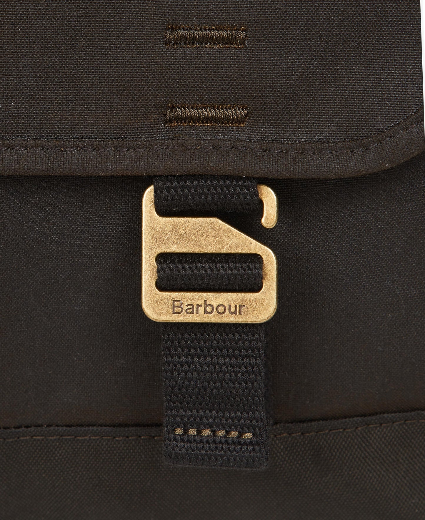 Barbour | Le sac messager ciré ''Essentiel'' - Olive