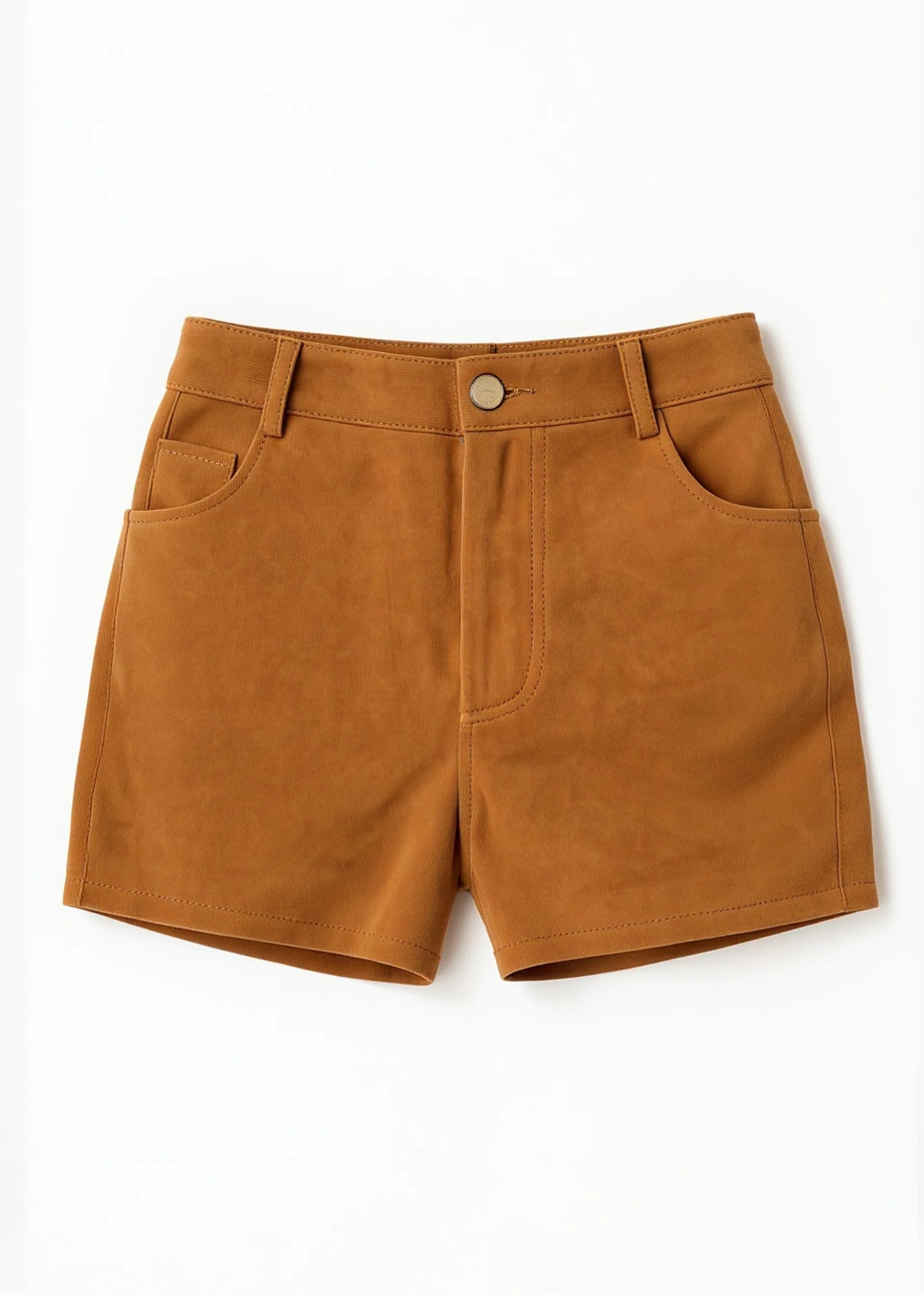 Cami NYC | Short ''Travi''s en daim - Cognac