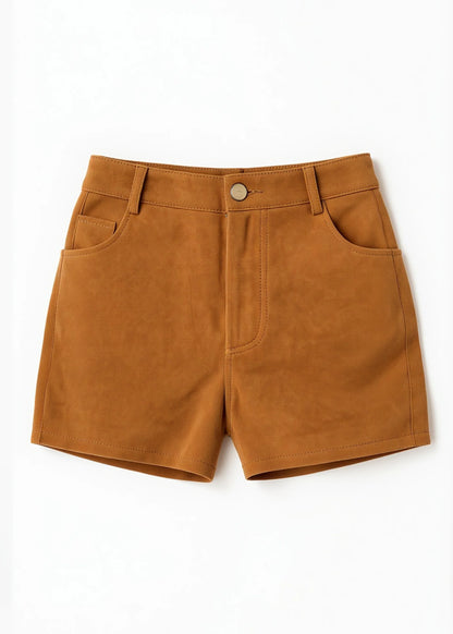 Cami NYC | Short ''Travi''s en daim - Cognac