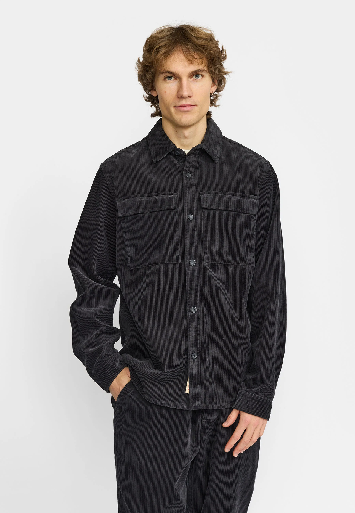 Revolution | Chemise utilitaire en corduroy 3776 - Gris foncé