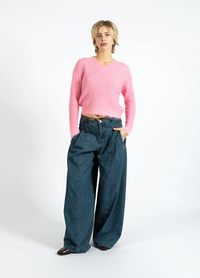 Coster Copenhagen |Pull col en V en Appaga - Rose