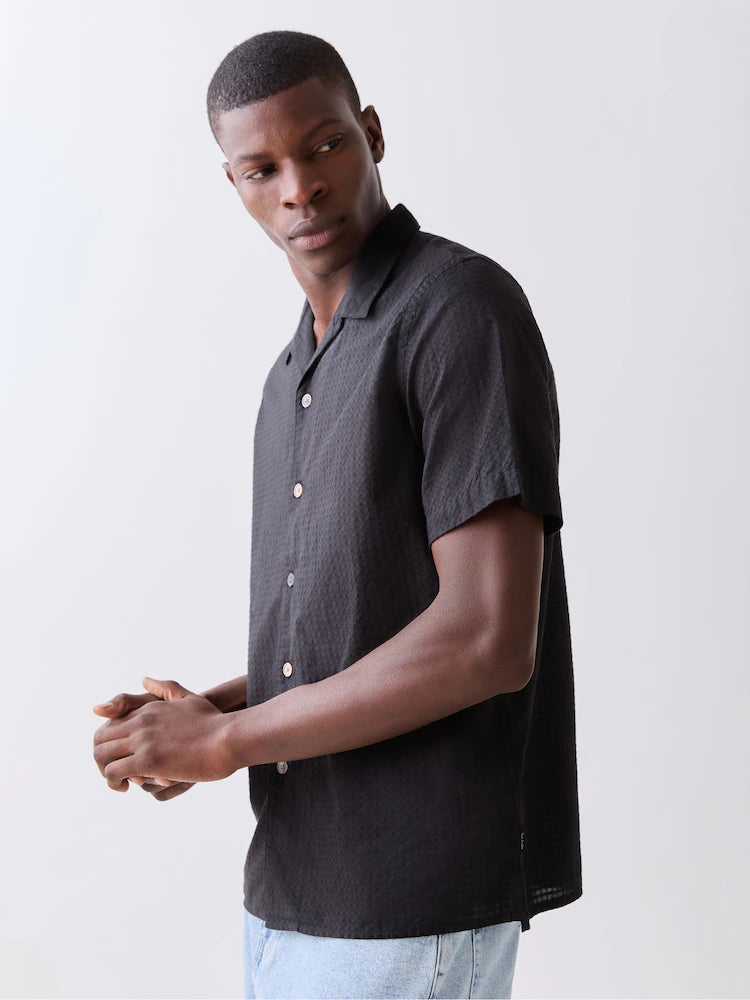 Paul smith | Chemise à manches courtes en seersucker PS - Noir