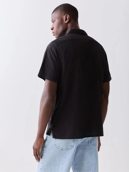 Paul smith | Chemise à manches courtes en seersucker PS - Noir