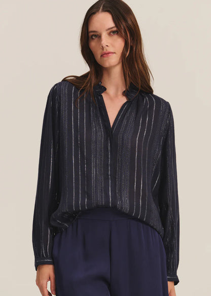 Velvet | Blouse "CYNTHIA" - Bleu marine