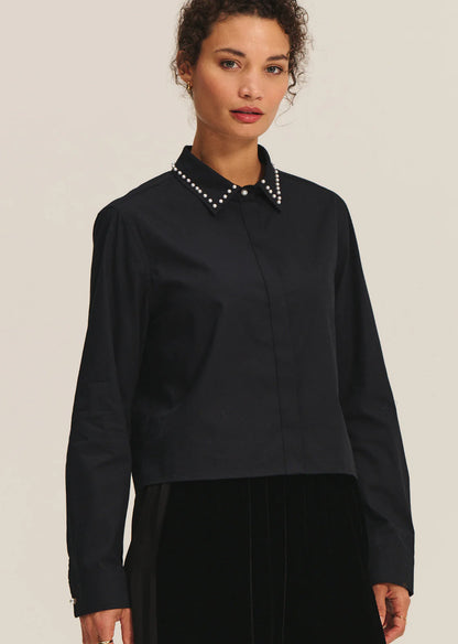 Velvet | La chemise ''Jocelyn'' en popeline de coton - Noir