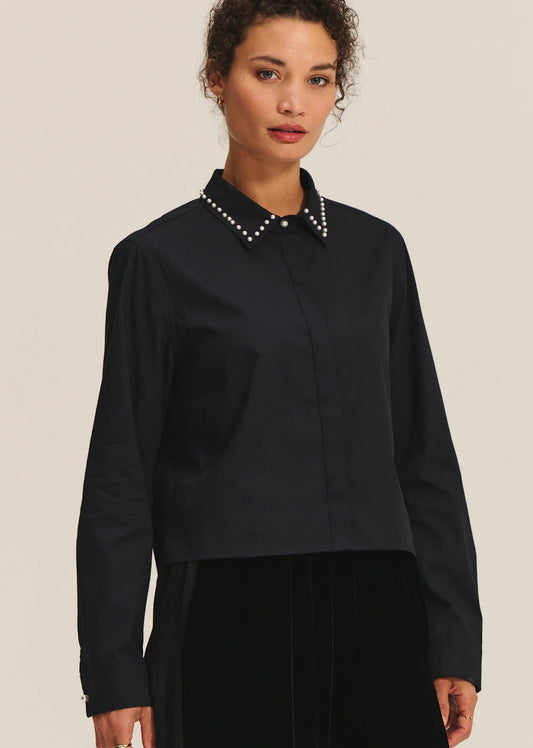 Velvet | La chemise ''Jocelyn'' en popeline de coton - Noir