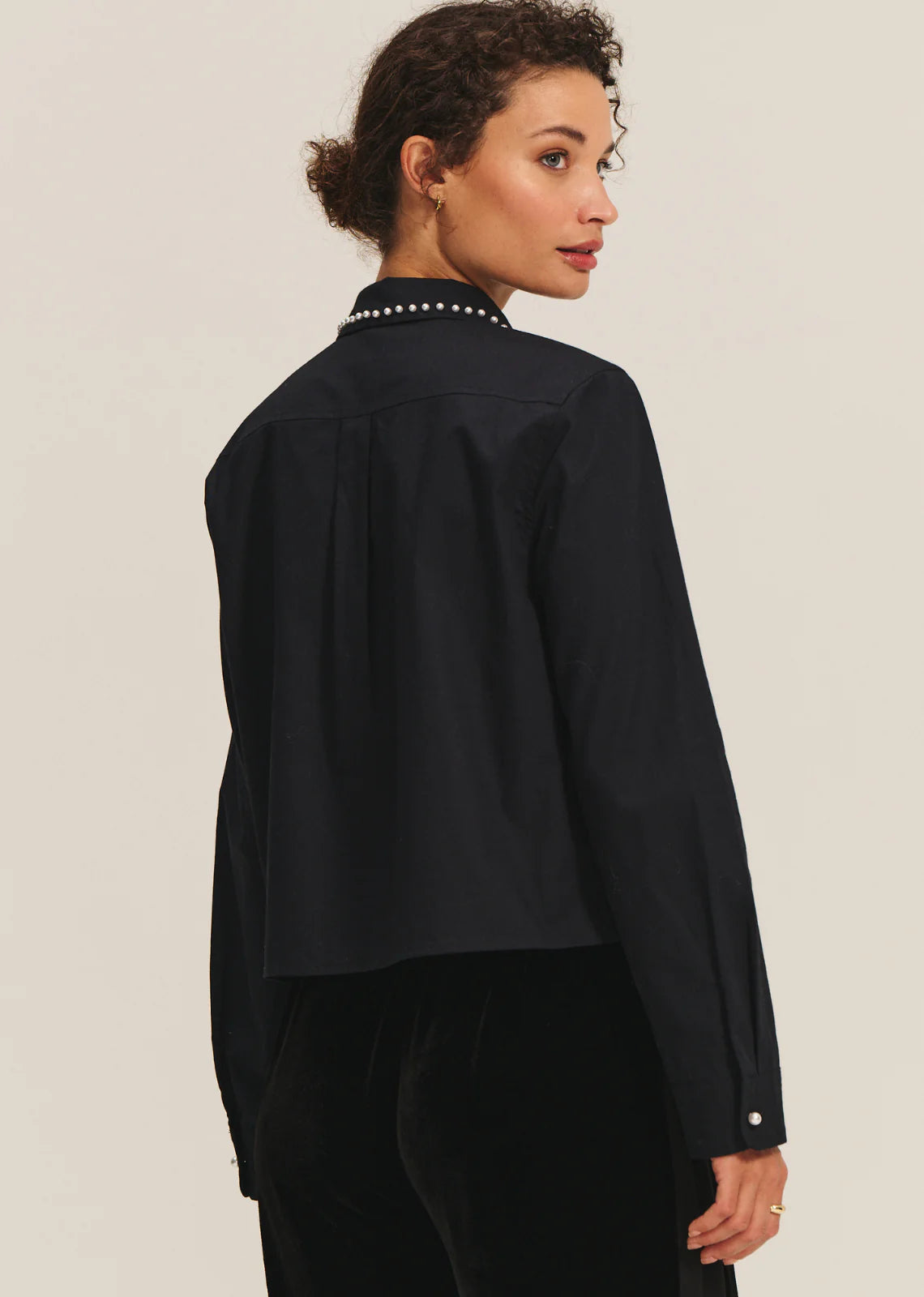Velvet | La chemise ''Jocelyn'' en popeline de coton - Noir