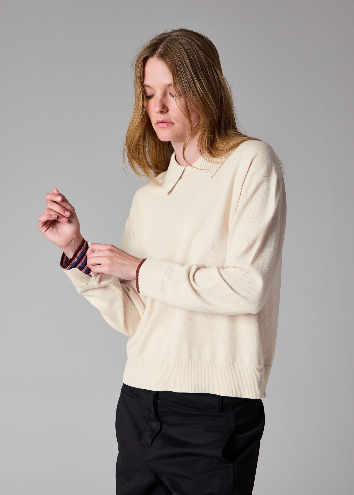 Paul smith | Pull à col en laine mérinos - Crème