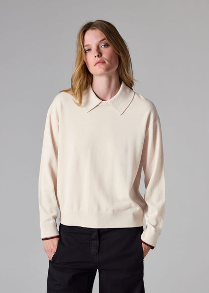 Paul smith | Pull à col en laine mérinos - Crème
