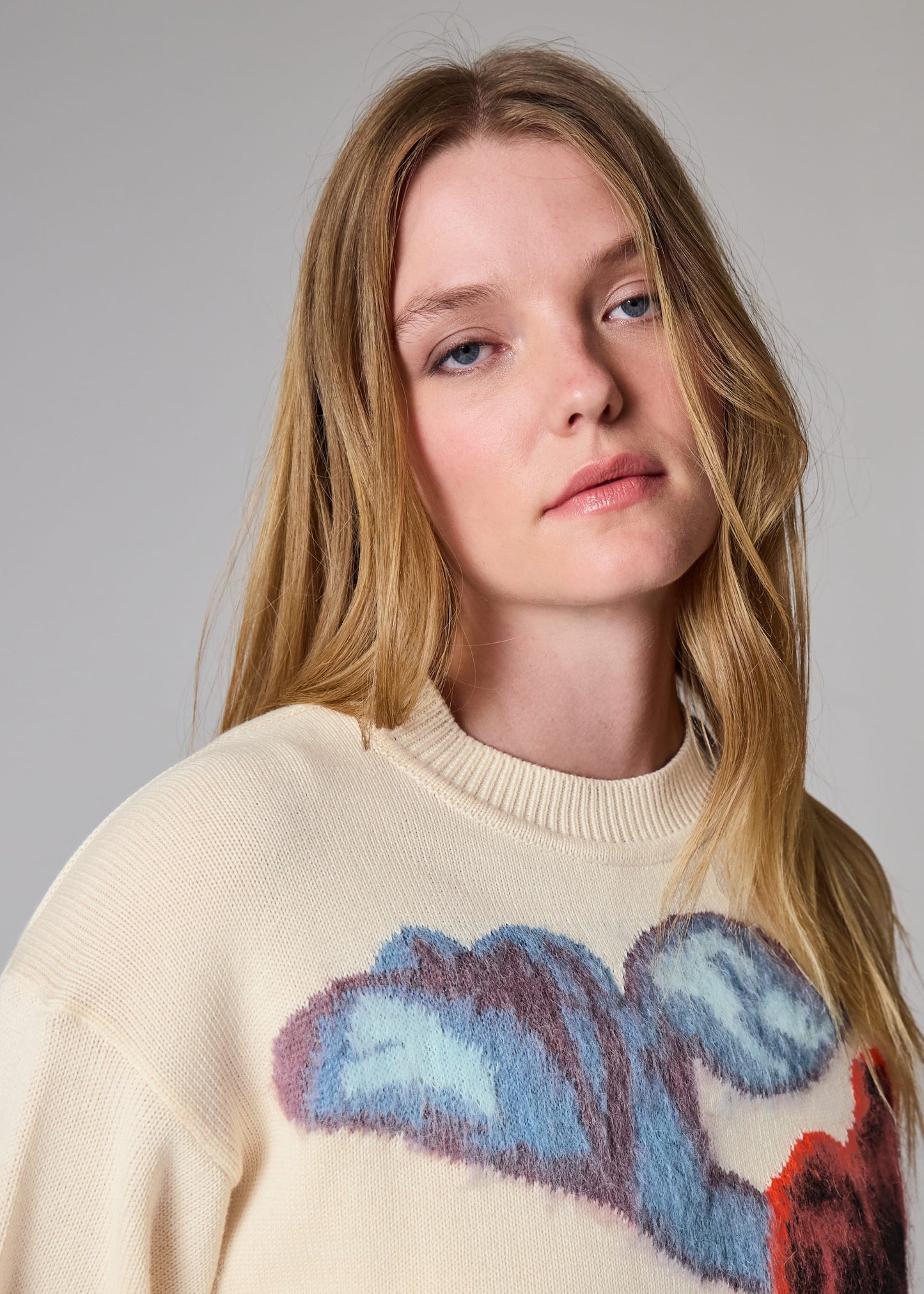 Paul smith |  Pull oversize en coton mélangé « Hazy Floral » - Crème