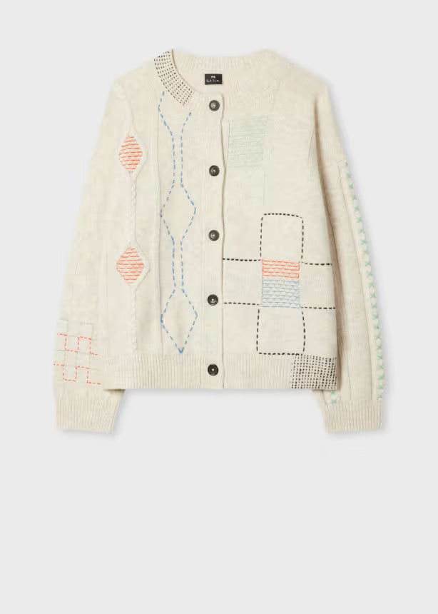 Paul smith | Cardigan patchwork en laine mélangée- Beige